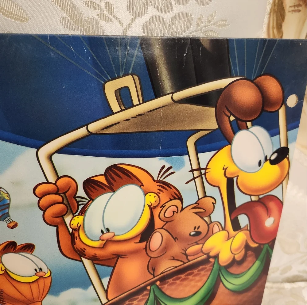 Vintage Y2K Garfield Portfolio 2 pocket Folders Jim Davis retro vintage